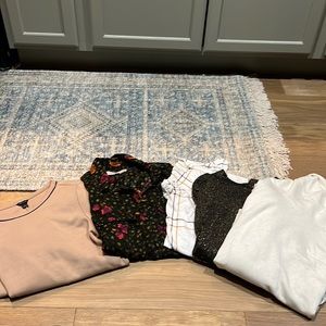 Lot of 5 Loft and Ann Taylor Tops